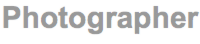 フォトグラファー